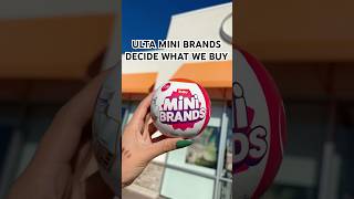 ULTA MINI BRANDS DECIDE WHAT WE BUY SHOPPING CHALLENGE 🛒😍 shors [upl. by Asaeret]