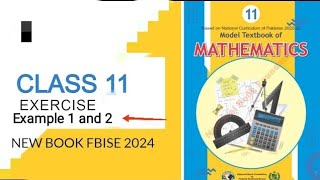 class 11 Maths National Book Foundation exercise 23 example 1 and 2 [upl. by Yrneh]