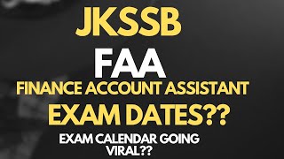 JKSSBFAA Exam Dates out II Fake Exam calendar going viral on social media [upl. by Klein]