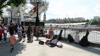 Best London Buskers Busking and Amazing Street Performers Performing at Busk in London [upl. by Leorsiy]