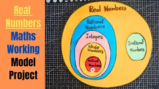 Real Numbers Working Model  Maths Working Model on Numbers  Maths model  Exhibition model school [upl. by Hgielra914]