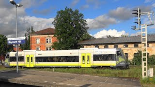 Bahnverkehr in Festspielstadt Bayreuth Agilis BR650 DB Regio BR612 RE⬅️ Nürnberg amp RE➡️Creidlitz [upl. by Anole]