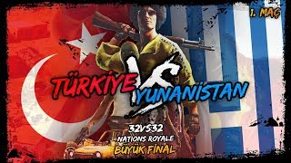 TÜRKİYE VS YUNANİSTAN BÜYÜK FİNAL 1 MAÇ [upl. by Nnyleahs]