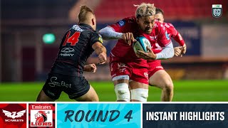 Scarlets v Emirates Lions  Instant Highlights  Round 4  URC 202324 [upl. by Joellyn139]