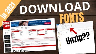 How to Dowload DAFONT fonts to Cricut Commercial amp Personal Use [upl. by Tiram]