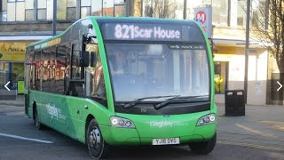 Transdev Dales Bus 821 Middlemoor Otley Keighley Weight Eclipse Gemini Volvo B7TL 153 YJ16 DVG [upl. by Attenyw939]