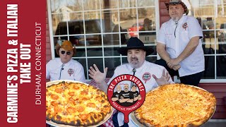 Carmines Pizza Durham CT Pizza Review New Haven Apizza in the sticks Cows Corn amp Carmines [upl. by Bartie]