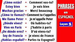 Les PHRASES de base pour apprendre LESPAGNOL  Cours despagnol pour Débutants 🔹 Partie 1 [upl. by Harehs]