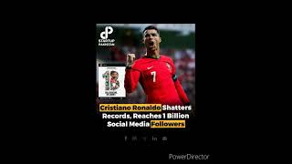 Informative news of this time  223  pm  13 September 2024 ronaldo one billion followers [upl. by Reinertson]