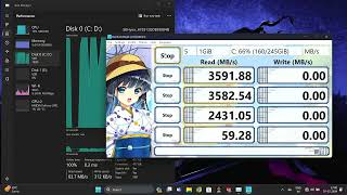 SK Hynix HFS512GDE9X084N 512GB NVMe SSD CrystalDiskMark Benchmark [upl. by Lebaron]