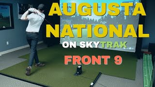 AUGUSTA NATIONAL on TGC2019  SkyTrak Golf Simulator Gameplay  FRONT 9 [upl. by Tabbatha]