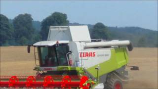 4xClaas Lexion 580ampJohn Deere Traktoren Gersteernte2011 Teil 2 [upl. by Forbes407]