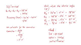 Interior Angle Traverse [upl. by Indihar]