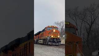 BNSF 8076 rolls a Manifest past Otis IN [upl. by Eentihw11]