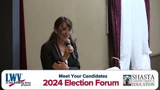 2024 Candidates for Shasta County Office of Education [upl. by Yelsehc]