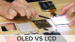 OLED vs LCD Smartphone Display Teardown and Comparison [upl. by Meehan]