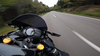 ┃4K POV┃zx25r 18000rpm  racing ride without DBkiller┃Japanese Mountain Pass┃ [upl. by Markos129]