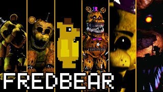 Evolution of Fredbear  Golden Freddy in FNAF 20142019 [upl. by Ahseital205]