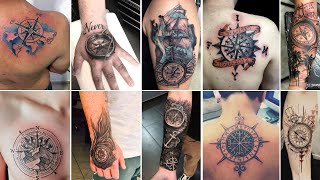 Best Compass Tattoos For Men 2022  Most Attractive Compass Tattoos For Men  Mens Tattoo Designs [upl. by Aloel]