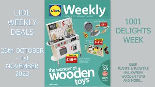 Lidl Weekly Deals 26th October  1st November 2023 1001 Delights Week [upl. by Etiuqram471]