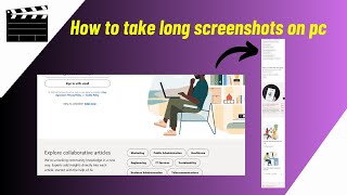 How To Take Long Scrolling Screenshot In LaptopPC Windows 1011 [upl. by Sesiom]