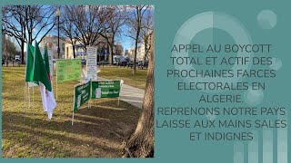 Mon Deuxième Appel pour Le Boycott Total et Actif des Prochaines Mascarades Electorales en Algérie [upl. by Sheri99]