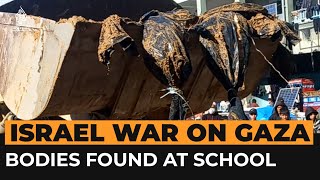 Bodies of ‘torture victims’ found at Gaza school  Al Jazeera Newsfeed [upl. by Tyrus]