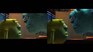 Monsters Inc 2001 Boo causes madness in Monstropolis Widescreen vs Full Screen [upl. by Nina197]