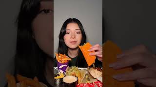 Taco Bell ASMR mukbang ❤️ Foodie tacobell asmr [upl. by Tniassuot]