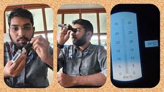 Detection of salinity in water using Refractometer [upl. by Thorlie]