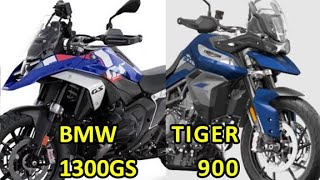 BMW R 1300 GS vs Tiger 900  R1300GS vs 900 Tiger  RajuSNair Engine Performance Other Details [upl. by Odraboel]