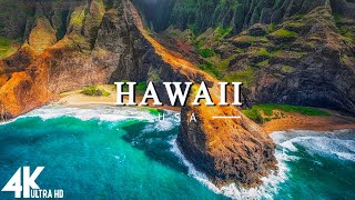 FLYING OVER HAWAII 4K UHD  Relaxing Music Along With Beautiful Nature Videos4K Video Ultra HD [upl. by Fanni42]