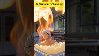 Brennbarer Schaum 😱🤯 chemie chemistry experiment scienceexperiment flame fire [upl. by Kaufman]