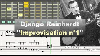 Django Reinhardt  quotImprovisation n°1quot 1937  Gill amp Jazz Transcription [upl. by Fairman]