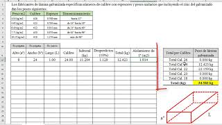 Plantilla para cuantificación de ductos rectangulares de lámina galvanizada  Normas AMERIC  EXCEL [upl. by Thayer501]