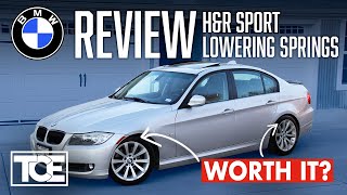 Review of HampR Sport Lowering Springs  Shown on E90 BMW 328i [upl. by Eaned]