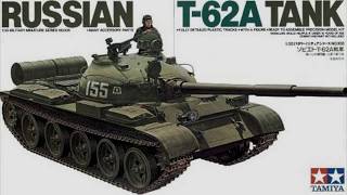 🚗 T62A Tamiya 135 tank [upl. by Oijimer]