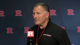 Greg Schiano discusses the opening of training camp  rutgersfootball [upl. by Belloir]