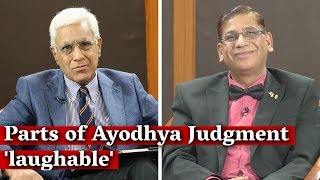 Parts of Ayodhya Judgment laughable Different Standards of Proof Unfair Faizan Mustafa [upl. by Anaimad]