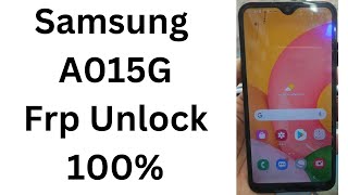 Samsung A015G Frp Unlock [upl. by Bandler]