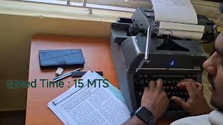 Typewriting Model Exam 1 with 15 mts speed time SMARTSTENOACADEMY kripatechicalinstitute [upl. by Geordie92]