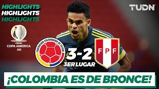 Highlights  Colombia 32 Perú  Copa América 2021  3er lugar  TUDN [upl. by Bettzel]