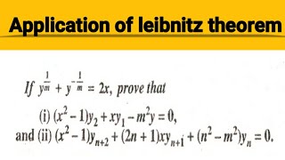 Leibnitz theorem practice questions  leibnitz theorem application questions [upl. by Nivlam450]