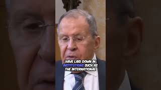 Sergei Lavrov The Real Reason Behind Global Tensions [upl. by Culosio]