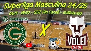 Ao Vivo  Goiás x SESI Bauru  Superliga Masculina Temporada 2425 [upl. by Viveca829]