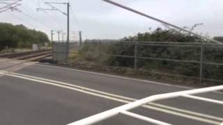 Claypole level crossing lincs Saturday 20914 [upl. by Bible]