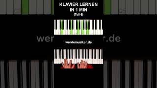 Klavier lernen in 1 min  Teil 6 [upl. by Alek]