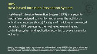 HIPS  Hostbased Intrusion Prevention System [upl. by Tennies194]