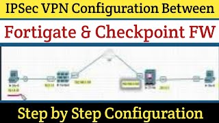 Day14  IPSec VPN Configuration between Checkpoint and Fortigate Firewall [upl. by Ailad635]