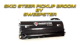 Skid Steer Pickup Broom by Sweepster [upl. by Aikim]